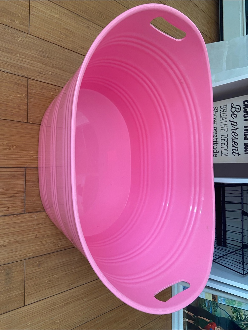 Pink Plastic Tub